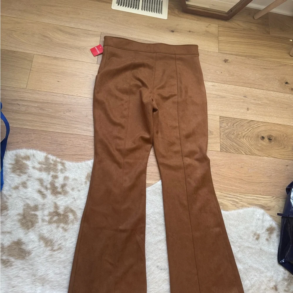 SPANX suede Brown Boot Cut Pants - Picture 4 of 4